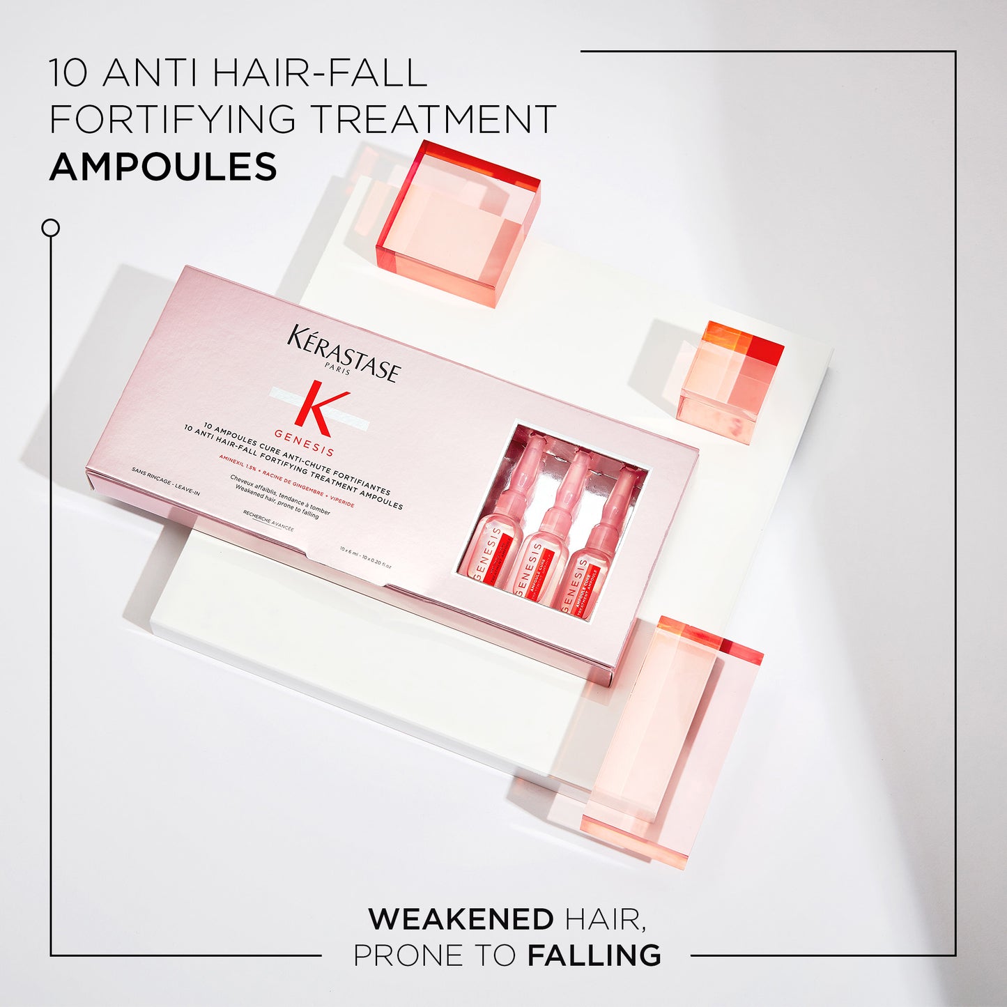 Genesis Ampoules Cure Anti-Chute Fortifiantes Treatment x10 6ML